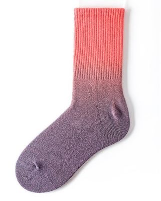 22% Polyester Naalddetectie Ja Gradient Cotton Tie Dye Tube Socks voor mannen en vrouwen