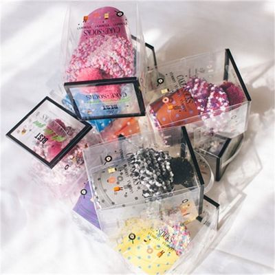 Winter Coral Fleece Cup Cake sokken met creatief accessoire balontwerp en DOT-patroon