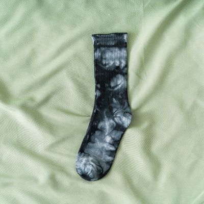 Regular Style Tie Dye Long Tube Unisex sokken met katoen polyester spandex materiaal