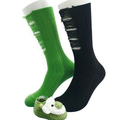 Print Patroon Cotton Bedelaar Zwart Crew Leisure sokken voor mannen dagelijkse comfortabele kleding