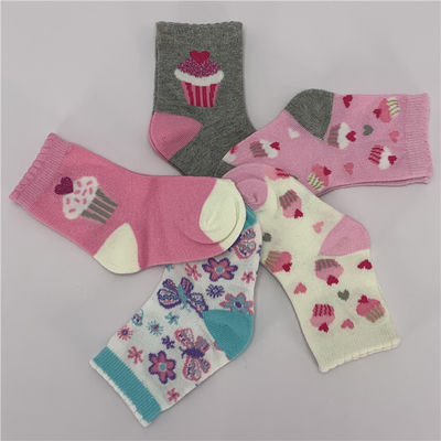 Zwakke winter gebreide gecamde katoenen polyester baby sokken voor baby meisjes in koud weer