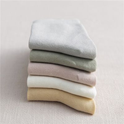 Zomer Plain Breathable Dames Crew Socks Slouch Op maat gemaakte bamboevezel thermische sokken