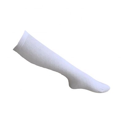 Normale stijl Witte compressie lange sport sokken Cartoon knie hoog sokken voor kinderen