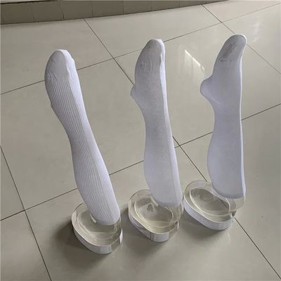 Winter Custom Warm Long Compression over Knie Strings voor vrouwen in witte enkel High