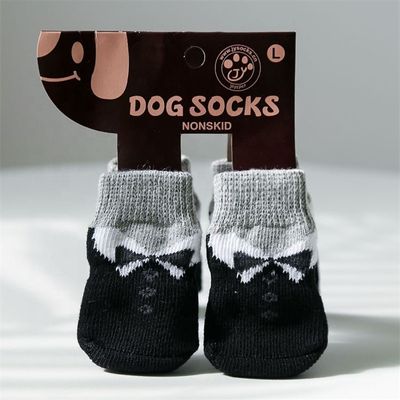 90% polyester 10% elastane stof zacht ademend dubbelzijdig honden sokken voor kleine honden