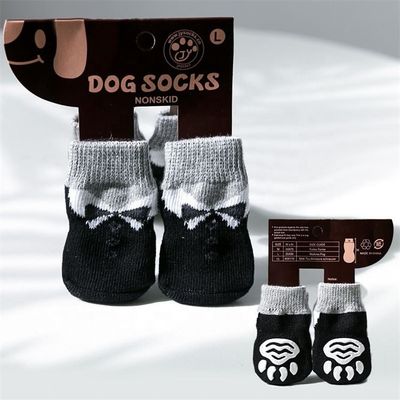 90% polyester 10% elastane stof zacht ademend dubbelzijdig honden sokken voor kleine honden