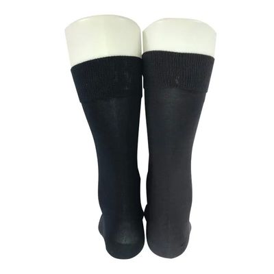 Anti-slip katoenen eenvoudige sokken van mannen, gebreide sokken met aangepast logo, zwart patroon