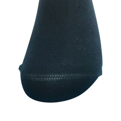 Anti-slip katoenen eenvoudige sokken van mannen, gebreide sokken met aangepast logo, zwart patroon
