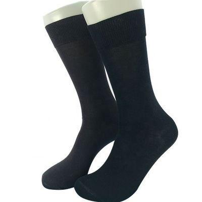 15% Polyamide Solid Pattern Mensen Crew sokken voor zakelijk en casual wear Custom Design