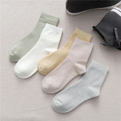 Naalddetectie bamboe sokken plain wit ademend bamboe vezel sokken Casual