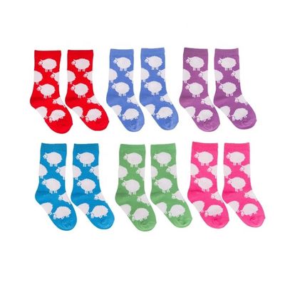 Ondersteuning en 7 dagen Voorbeeld bestelling Levertyd Cartoon Print Cotton Baby sokken voor kinderen