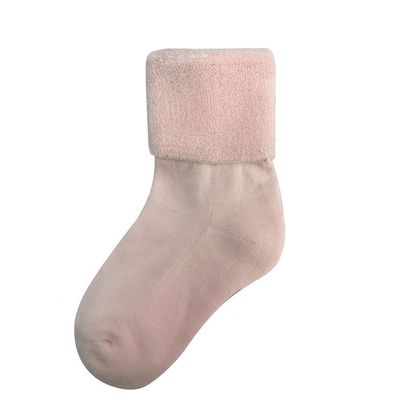 Socks Roze Wit Zachte Verdikking Lief Gecombeerd Katoen Dikke Kinderen Winter Kinderen Als foto