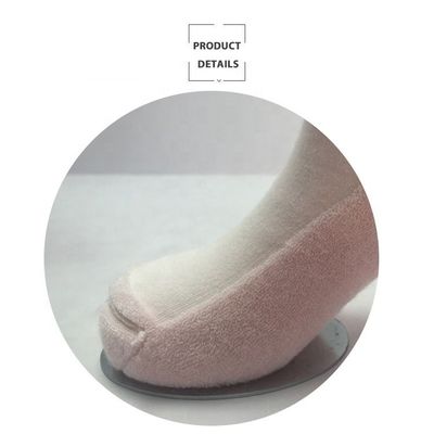 Custom kids sokken wit roze pluis baby gecombeerde katoenen sokken voor dagelijks comfort