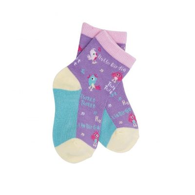 70% katoen 28% polyester 2% spandex stof schattig tekenfilm afdruk maat logo sokken voor kinderen