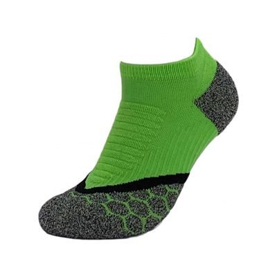 Groene hoge enkel sokken op maat gemaakt voor snel droog zacht katoen en anti-slip functie