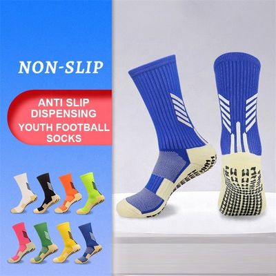 Lange voetbal sokken hoge kwaliteit Custom logo gym sokken voor voetbal prestaties