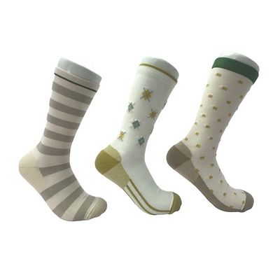 Striped Dot Pattern Crew Sport sokken Comfortabel Niet-glijdend Regelmatige stijl Standaarddikte