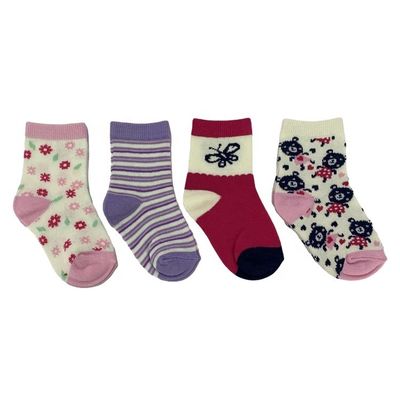 BG113-117 Schoonheids sokken voor baby meisjes in biologisch katoen