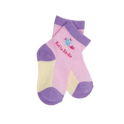 Grijze biologische katoenen baby sokken baby schattig afdruk ademend snel droog sokken Custom Design