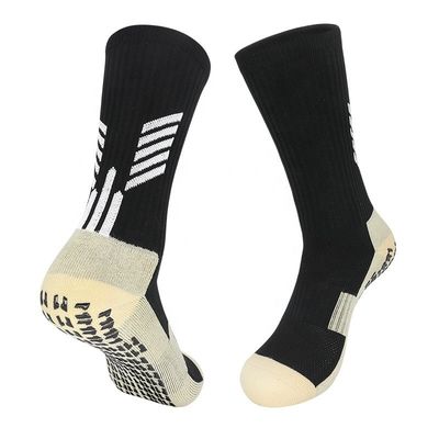 Custom Logo Voetbal Sport Voetbal Polyamide sokken met antislip design en lange