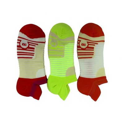 Athletic Polyamide Print Volwassenen Basketbal Meerdere Kleuren Low Cut Sport sokken met Stof