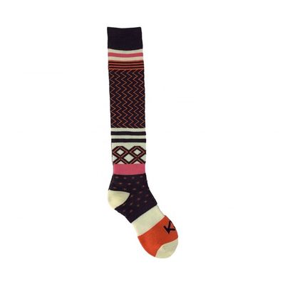 Oranje Custom Warm Comfortable Lady Knee Dikke Wol Lange Sport Gebreide Sokken Vrouwen Knie Hoog Sokken
