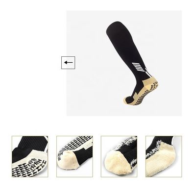 Custom Kid Anti Slip Sock Football Sport Performance Grip Socks Logo positie Manschet