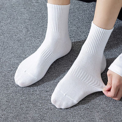 Unisex katoenen sport sokken niet-glijdend bemanningsgreep met 85% gekamd katoen, 10% polyester