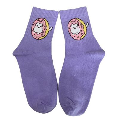 Cotton cartoon sport sokken met fancy grappig anime ontwerp en naald detectie