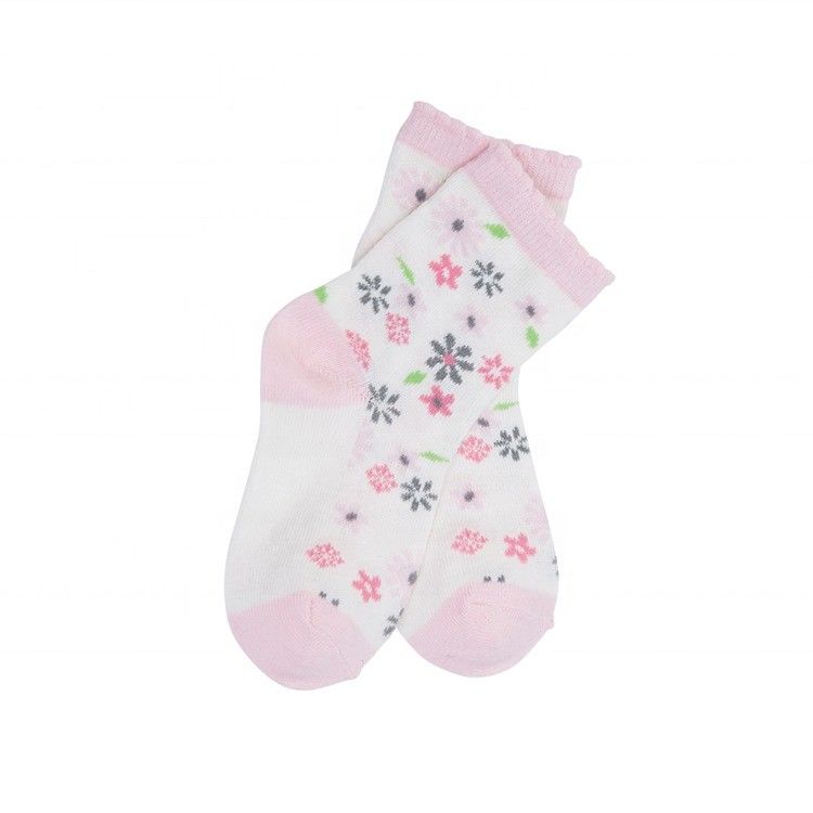 Anti-slip meisjes bloemen sokken gebreide katoenen sokken voor school en dagelijks gebruik
