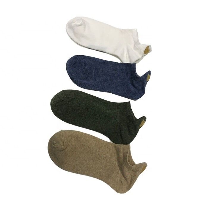 Plain Black White Khaki Hartvormige Unisex gebreide katoenen sport sokken voor mannen en vrouwen