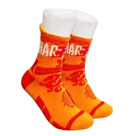 Regelmatige stijl luxe oranje sportieve sokken voor strekkend comfort en anti-slip voetbal