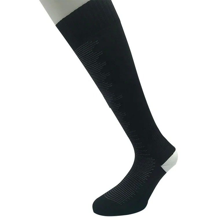 Zomerseizoen Unisex Zwarte Compressie Sport sokken 100% Polyester 15-20 Cm Long Tube