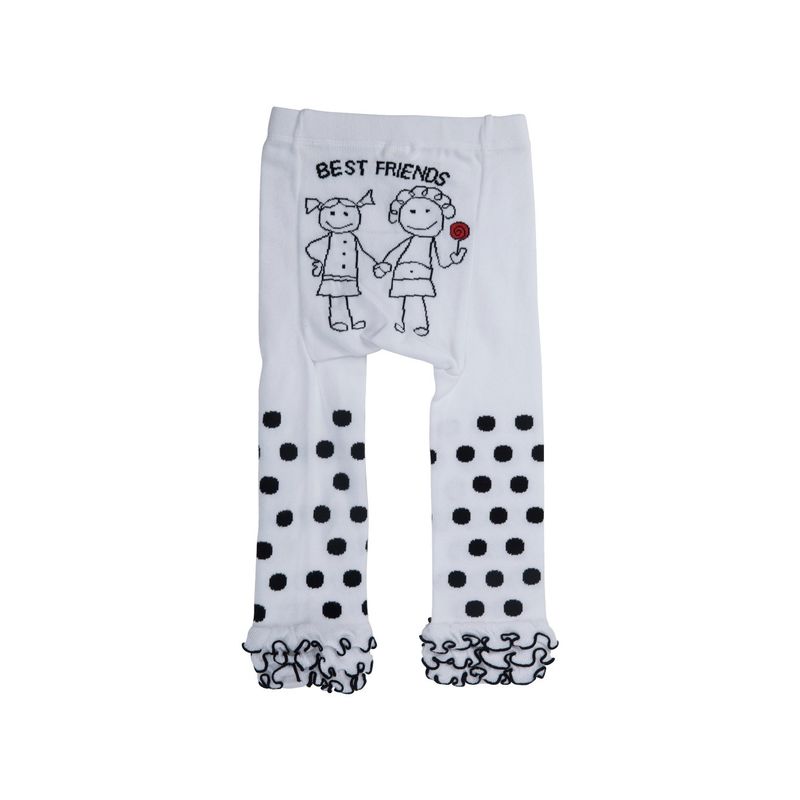 Warm herfst-winter baby-meisje stropertjes met gekamd katoenen weefsel en bloemensokjespatroon