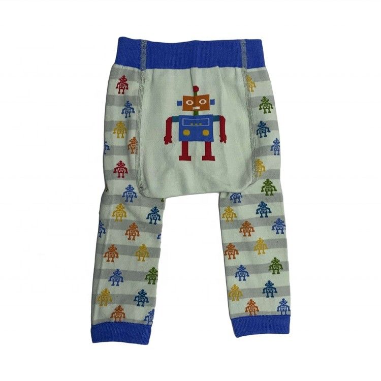 Gebreide dagelijkse slipjes lente herfst schattig gedrukt broek leggings voor meisjes zacht elastisch