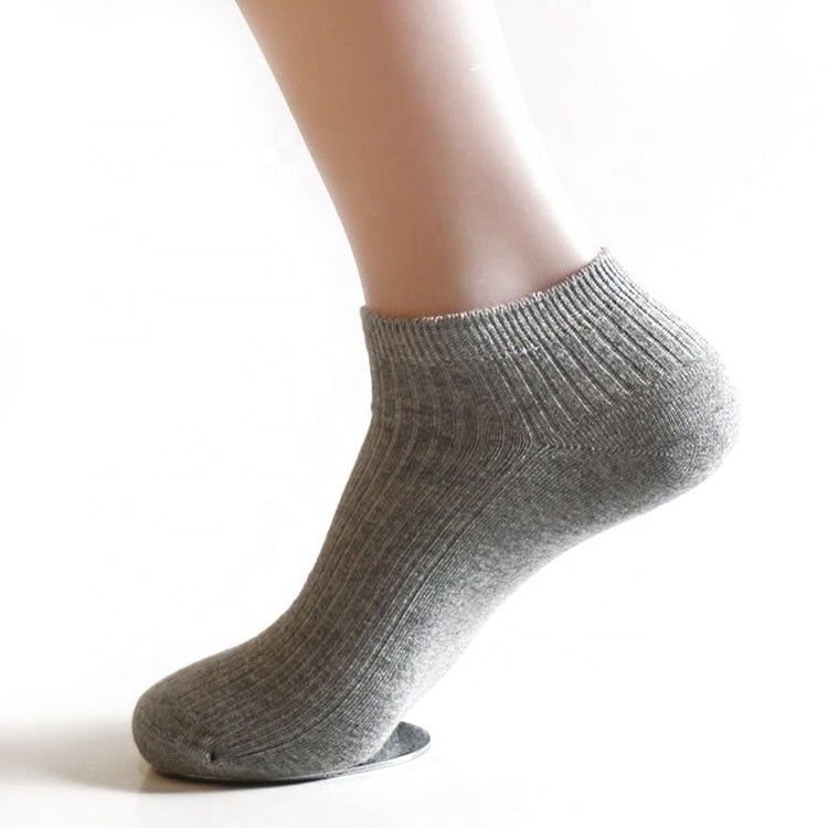 Als afbeelding Vaste kleur Dunne katoenen mannen sokken enkel ademend zomerkleding geweven sokken