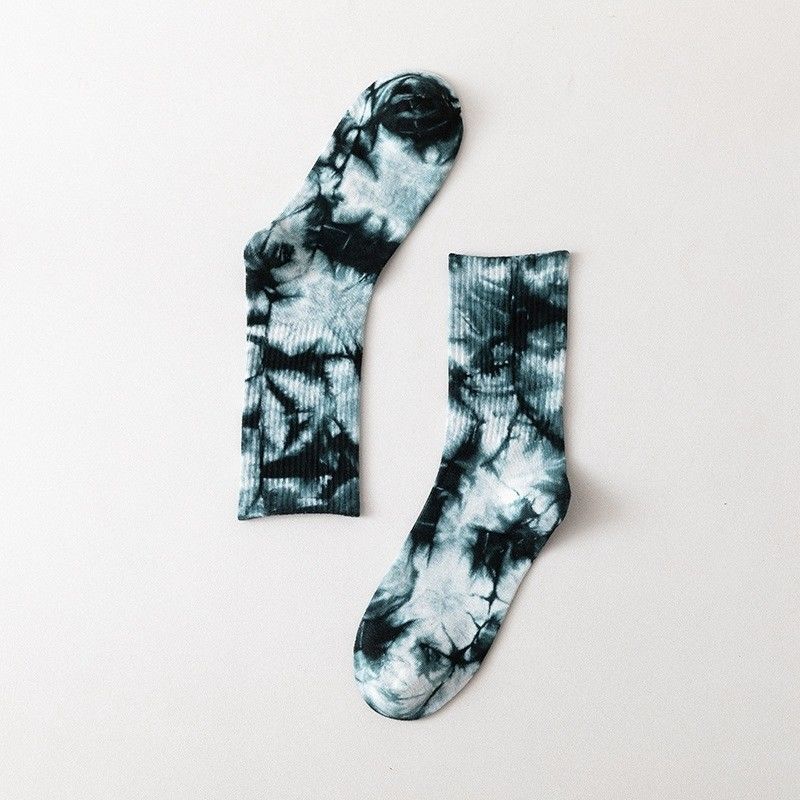 Tie Dye CREW Sport sokken Katoen polyester spandex mengsel voor comfort en duurzaamheid