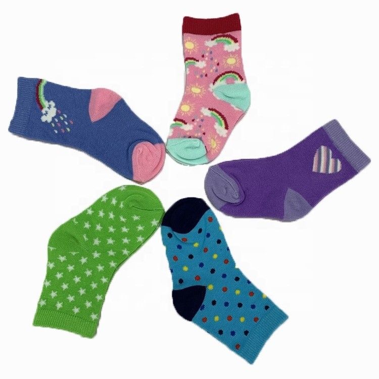 Hot Deals Baby katoenen sokken voor schoolmeisjes en jongens Naald detectie inbegrepen