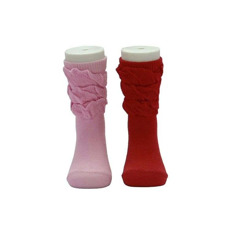 Patroon Solid ademend winter baby kinderen meisje thermisch kant niet-slip sokken voor baby